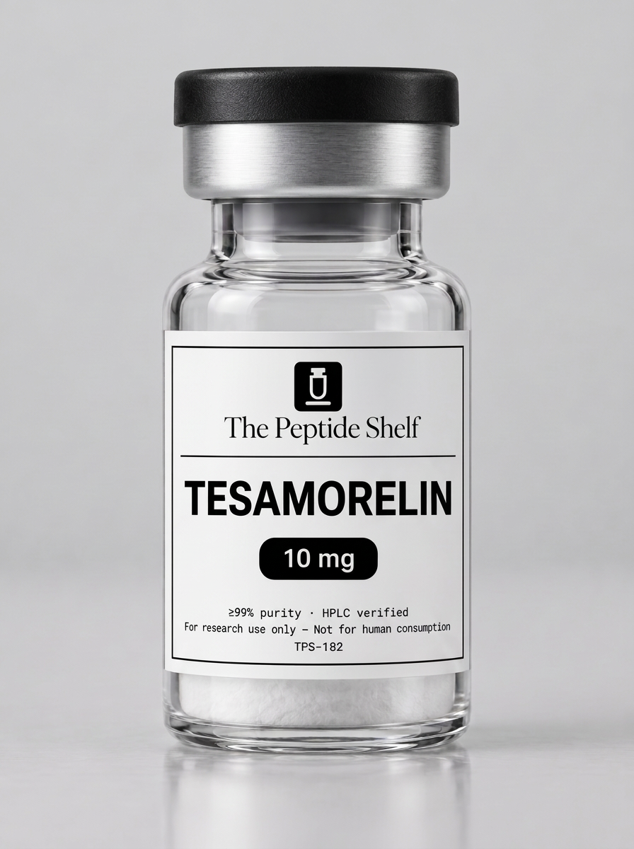 Tesamorelin 10 mg vial — The Peptide Shelf